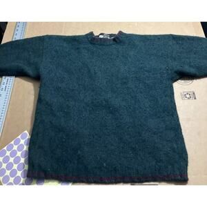 Eddie Bauer Green Legends Wool Knit Pullover XL, Vtg Men’s Sweater, 100%‎ Wool